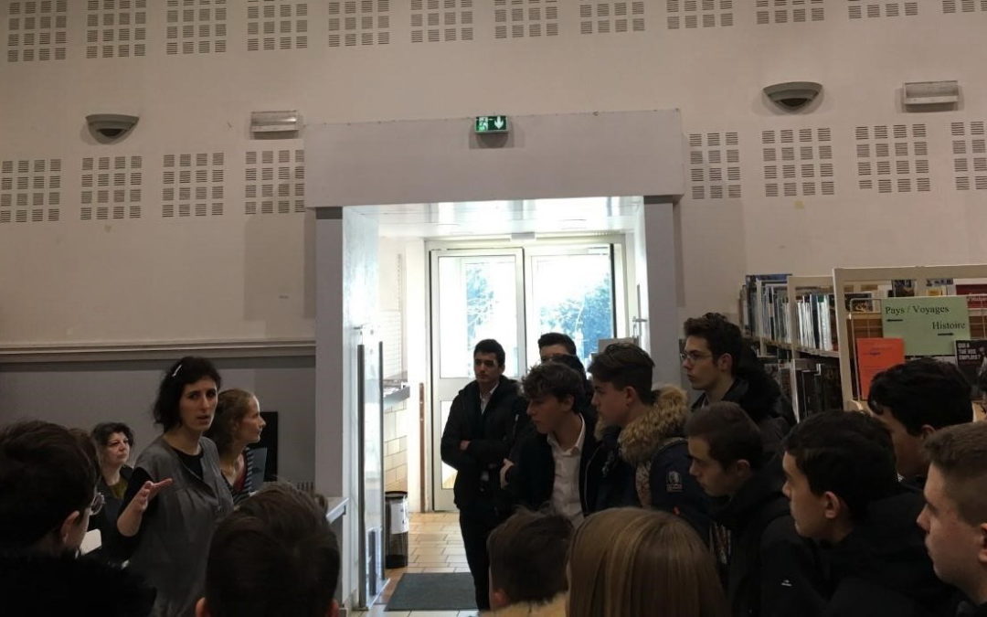 Visite des 3e Prépa-Métiers à la bibliothèque municipale de Rillieux-la-Pape