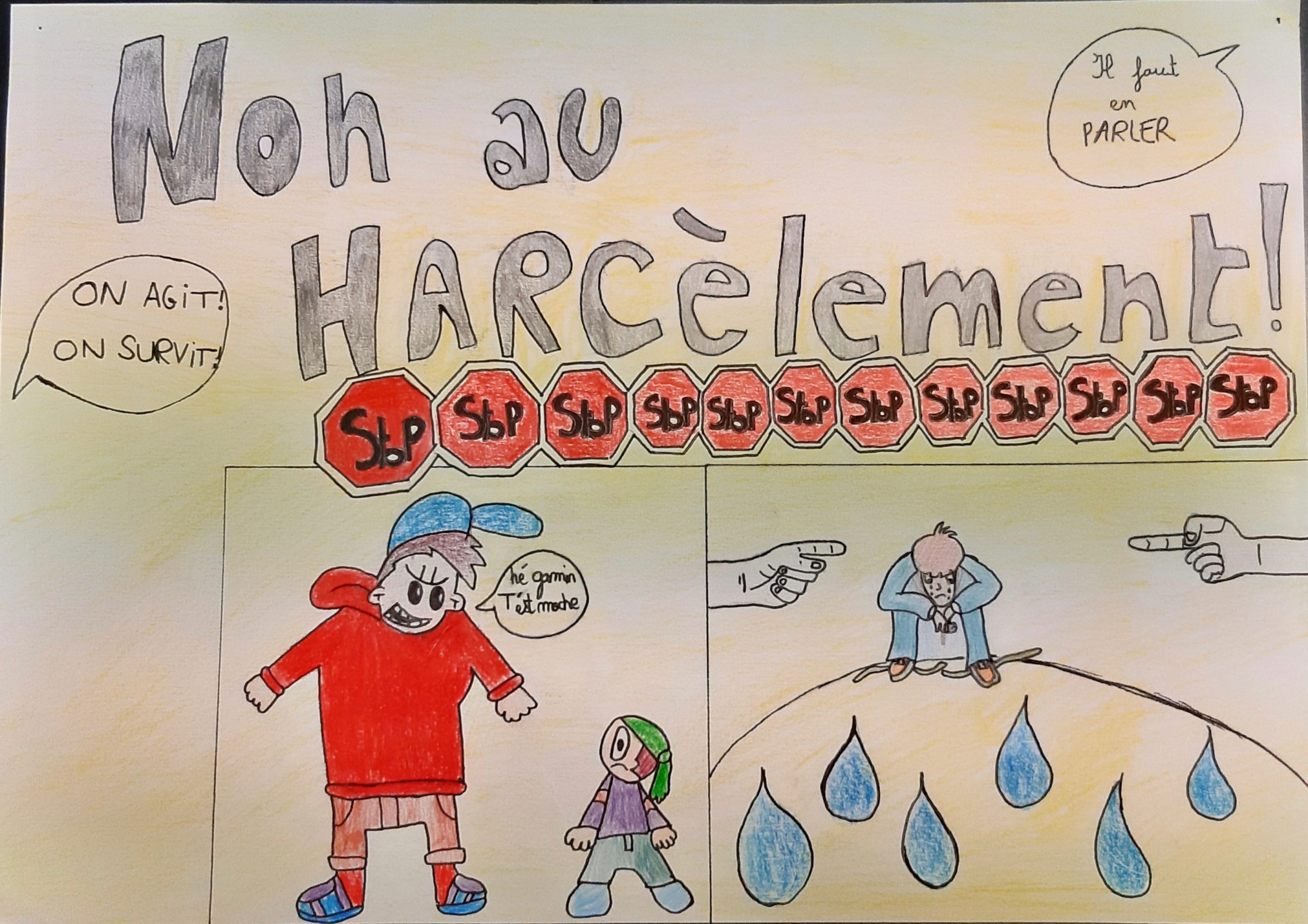 Dessin Contre Le Harcèlement Scolaire Facile Campagne de lutte contre le harcèlement au collège - Centre Scolaire St